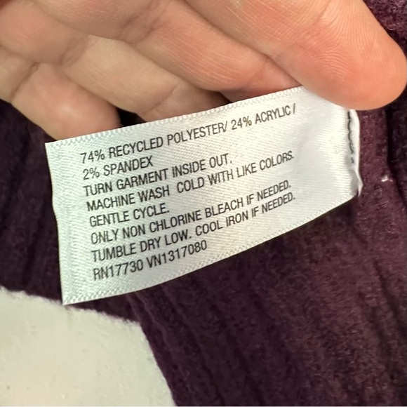 Ava & Viv Women's Purple Turtleneck Sweater Size 2X - Picture 8 of 8